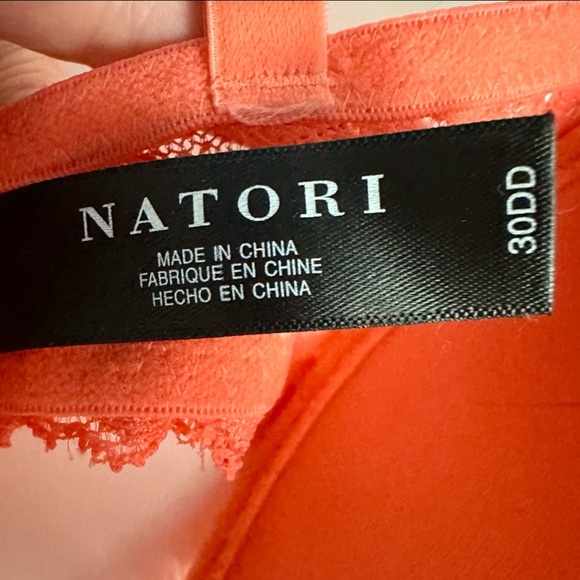 Natori Feather Plunge Contour Mesh Underwire Bra - Picture 4 of 6